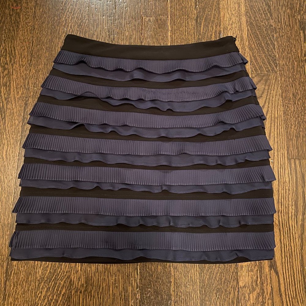 Elizabeth and James Black/Navy Mini Skirt